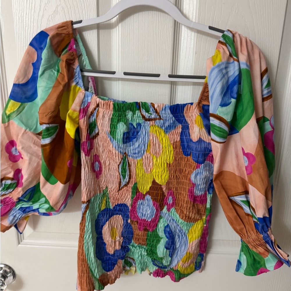 Multicolor Floral Women's Blouse boutique